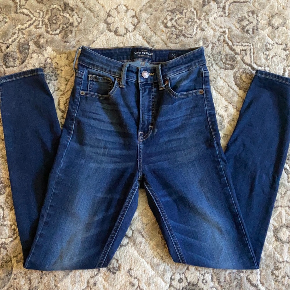🍀HIGHT WAISTED🍀LUCKY BRAND☘️JEANS SIZE 0/25